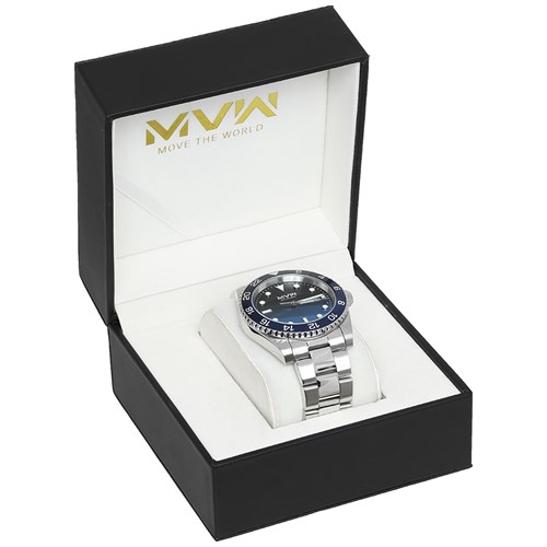 Đồng hồ MVW 43 mm Nam MS077-01 Màu Bạc