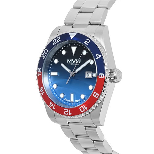 Đồng hồ MVW Sport 43 mm Nam MS077-02 Màu Bạc