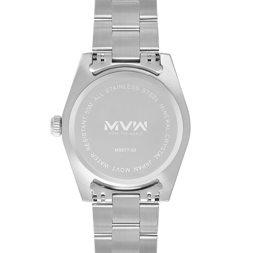 Đồng hồ MVW Sport 43 mm Nam MS077-02 Màu Bạc