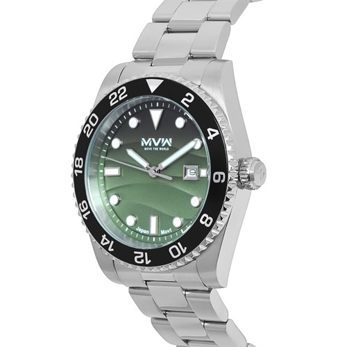 Đồng hồ MVW 44 mm Nam MS077-03 Màu Bạc