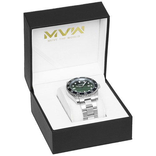 Đồng hồ MVW 44 mm Nam MS077-03 Màu Bạc