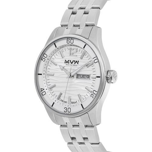 Đồng hồ MVW 41 mm Nam MS079-02 Màu Bạc