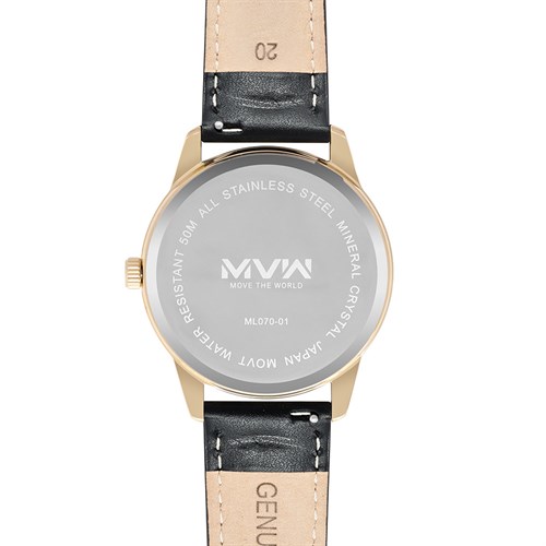 Đồng hồ MVW 40 mm Nam ML070-01 Màu Đen