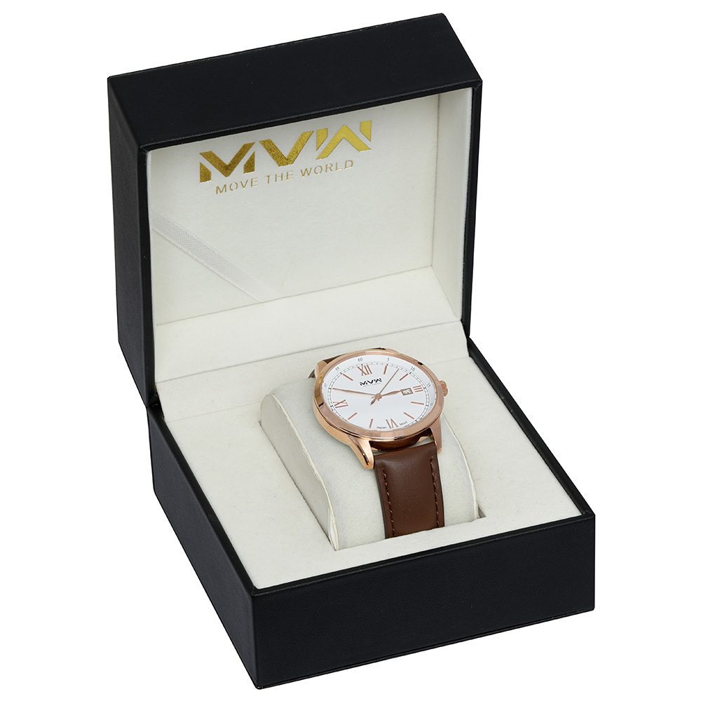 Đồng hồ MVW 40 mm Nam ML070-02 Màu Nâu