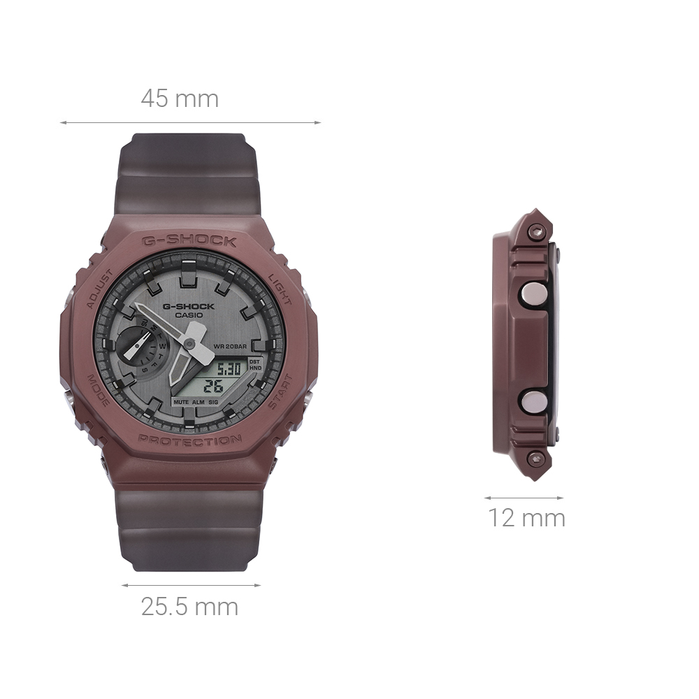 Đồng hồ G-SHOCK 2100 45 mm Nam GM-2100MF-5ADR Màu Nâu