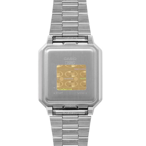 Đồng hồ CASIO 32 mm Unisex A100WE-7BDF Màu Bạc