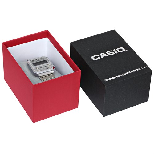 Đồng hồ CASIO 32 mm Unisex A100WE-7BDF Màu Bạc