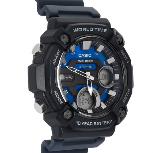 Đồng hồ Casio 51 mm Nam AEQ-120W-2AVDF Màu Xanh Dương