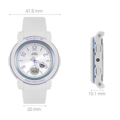 Đồng hồ BABY-G BGA-290 41.5 mm Nữ BGA-290DR-7ADR Màu Trắng