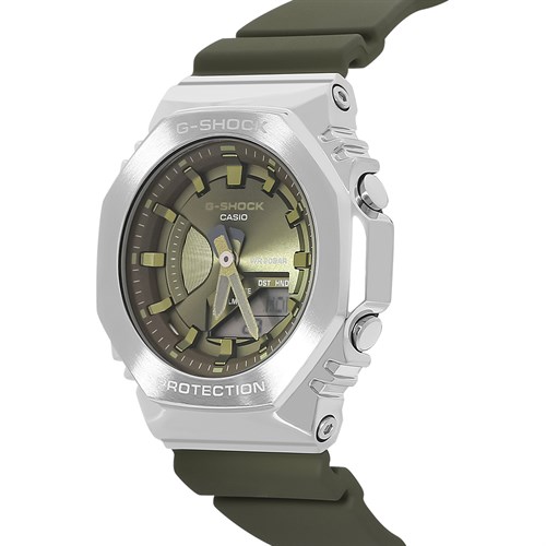 Đồng hồ G-SHOCK 2100 40.4 mm Nữ GM-S2100-3ADR Màu Xanh rêu