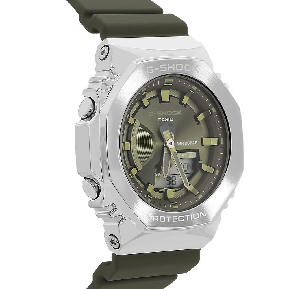 Đồng hồ G-SHOCK 2100 40.4 mm Nữ GM-S2100-3ADR Màu Xanh rêu