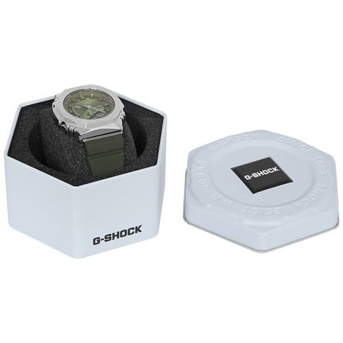 Đồng hồ G-SHOCK 2100 40.4 mm Nữ GM-S2100-3ADR Màu Xanh rêu