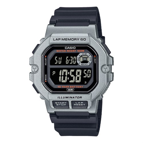 Đồng hồ Casio 44.5 mm Nam WS-1400H-1BVDF Màu Đen