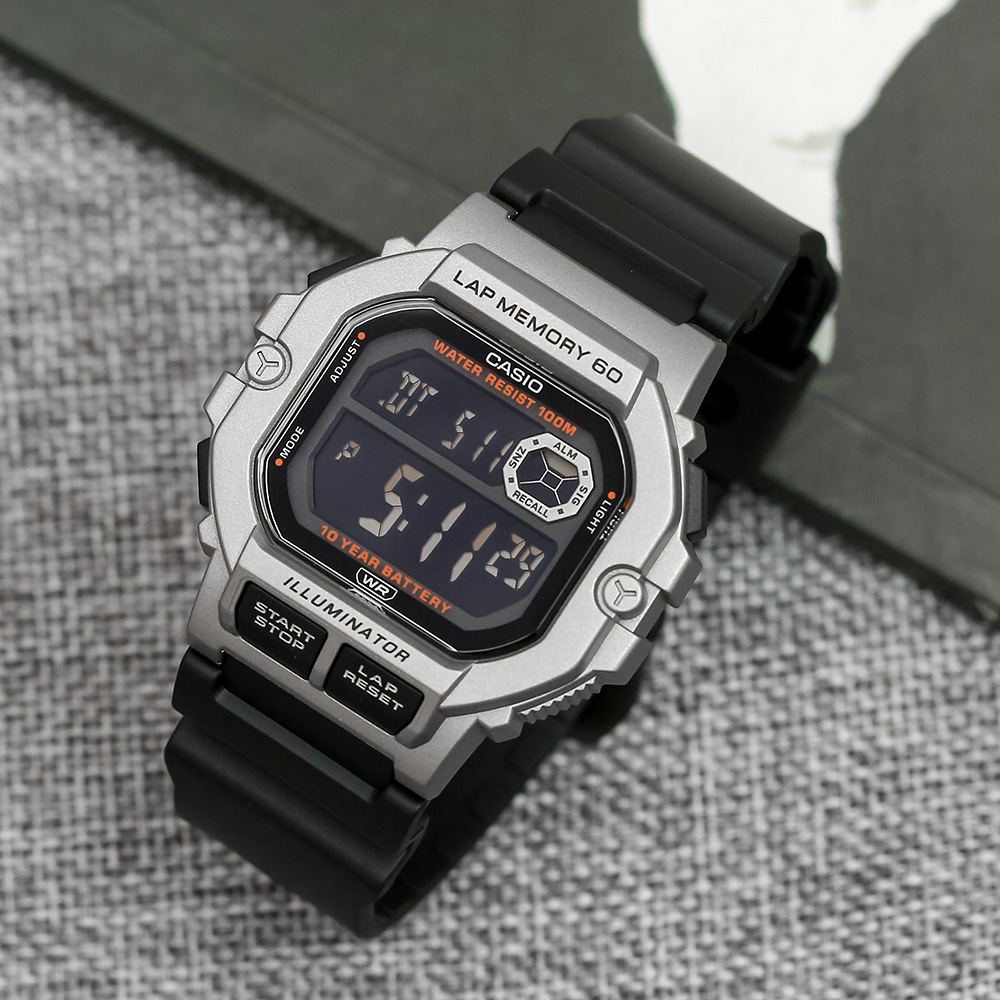 Đồng hồ Casio 44.5 mm Nam WS-1400H-1BVDF