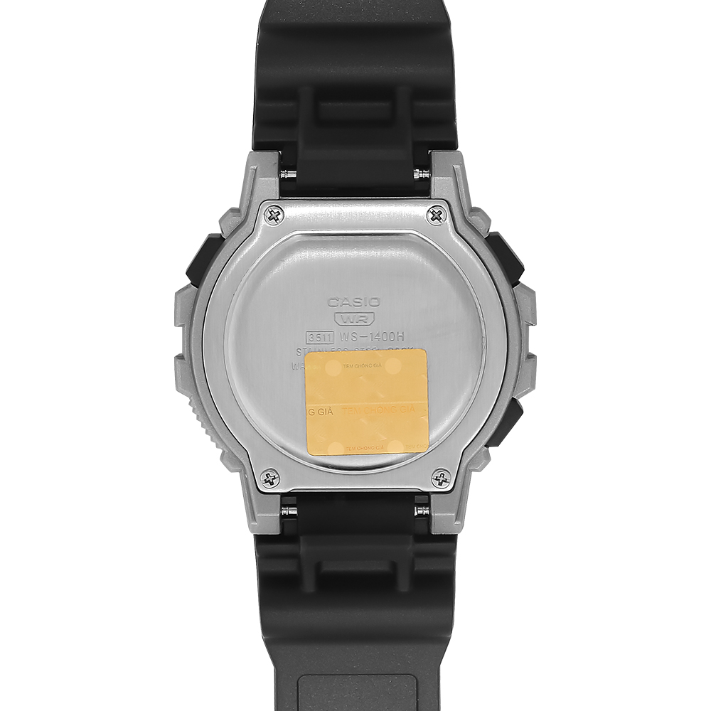 Đồng hồ Casio Timeless 44.5 mm Nam WS-1400H-1BVDF Màu Đen
