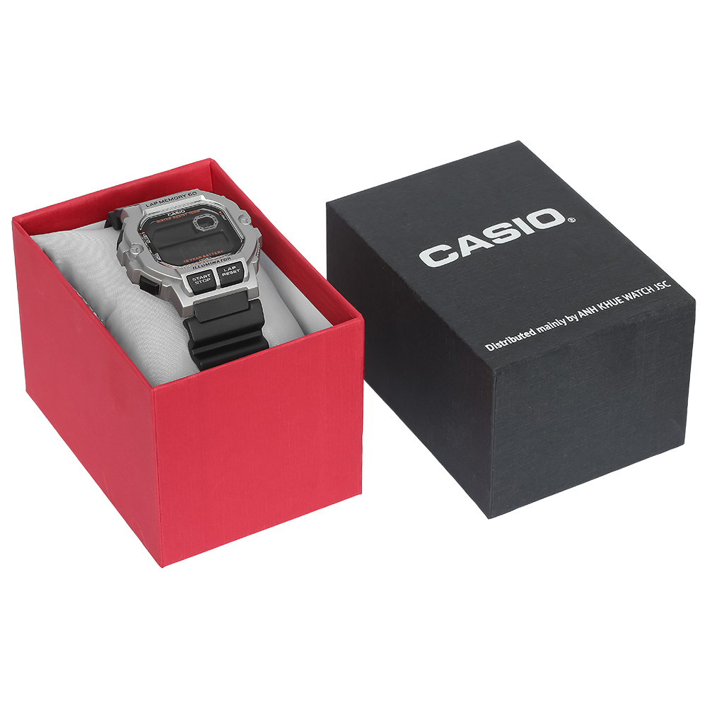Đồng hồ Casio Timeless 44.5 mm Nam WS-1400H-1BVDF Màu Đen