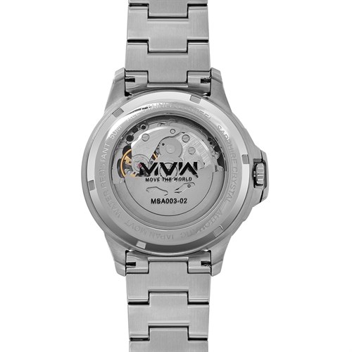 Đồng hồ MVW Star 41 mm Nam MSA003-02 Màu Bạc