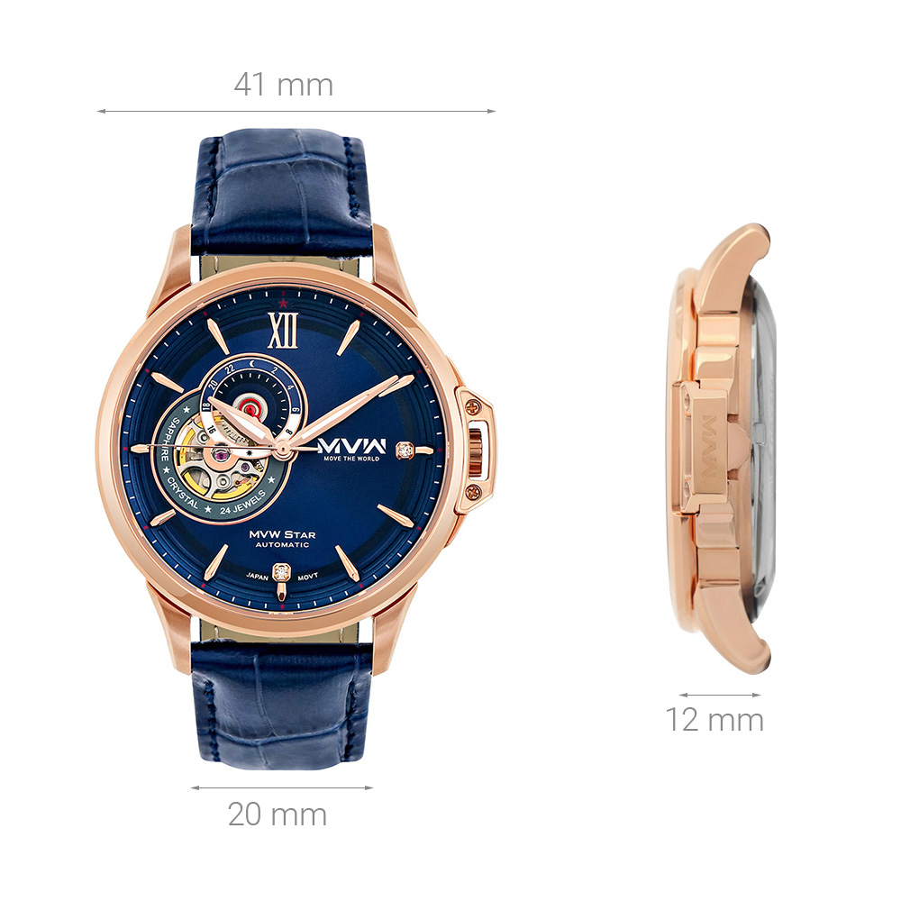 Đồng hồ MVW Star 41 mm Nam MLA004-01 - 7