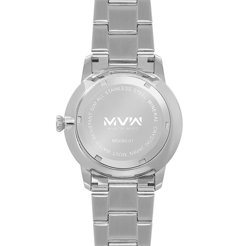 Đồng hồ MVW 41.5 mm Nam MS080-01 Màu Bạc