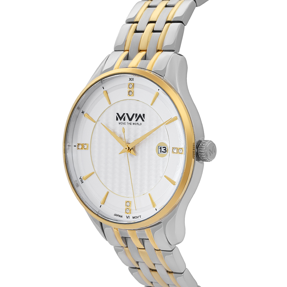 Đồng hồ MVW 41.5 mm Nam MS082-01 Màu Bạc
