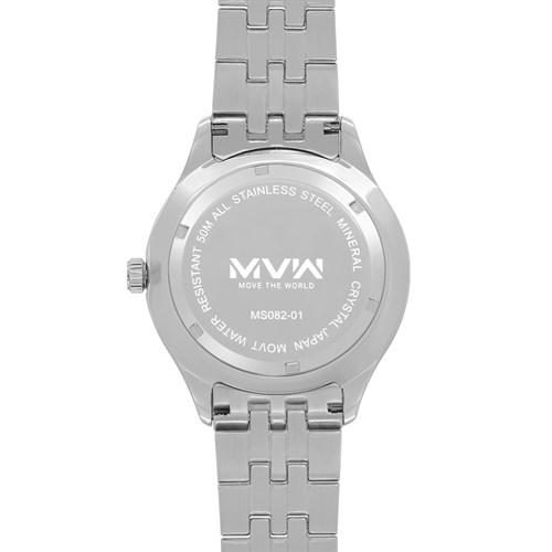 Đồng hồ MVW 41.5 mm Nam MS082-01 Màu Bạc