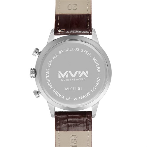 Đồng hồ MVW Sport 41 mm Nam ML071-01 Màu Nâu