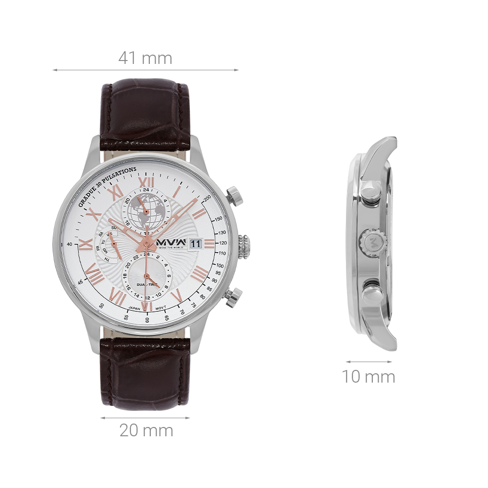 Đồng hồ MVW Sport 41 mm Nam ML071-01 - 7
