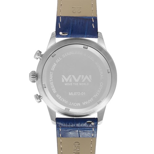 Đồng hồ MVW Sport 43 mm Nam ML072-01 Màu Xanh Dương