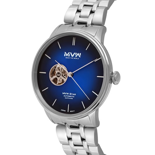 Đồng hồ MVW STAR 43 mm Nam MSA002-01 Màu Bạc