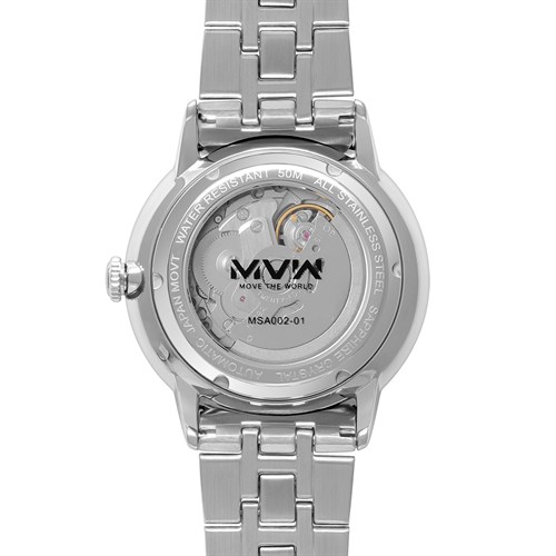 Đồng hồ MVW STAR 43 mm Nam MSA002-01 Màu Bạc