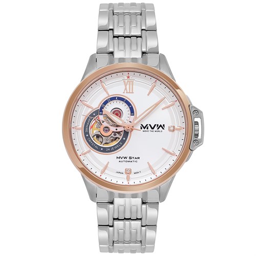 Đồng hồ MVW STAR 41.5 mm Nam MSA003-01 Màu Bạc