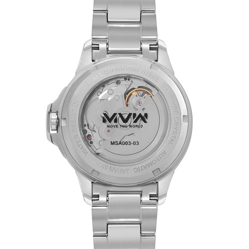 Đồng hồ MVW STAR 41 mm Nam MSA003-03 Màu Bạc