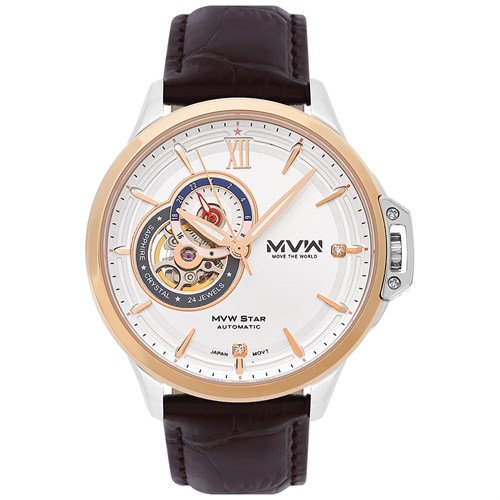Đồng hồ MVW STAR 41.5 mm Nam MLA004-02 Màu Nâu