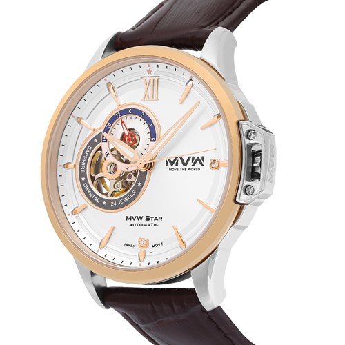 Đồng hồ MVW STAR 41.5 mm Nam MLA004-02 Màu Nâu