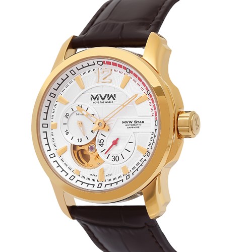 Đồng hồ MVW STAR 40 mm Nam MLA006-01 Màu Nâu