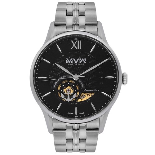 Đồng hồ MVW STAR 42 mm Nam MSA004-01 Màu Bạc