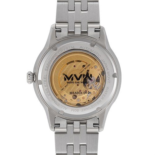Đồng hồ MVW STAR 42 mm Nam MSA004-01 Màu Bạc
