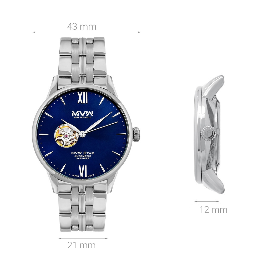Đồng hồ MVW STAR 43 mm Nam MSA005-01 - 7