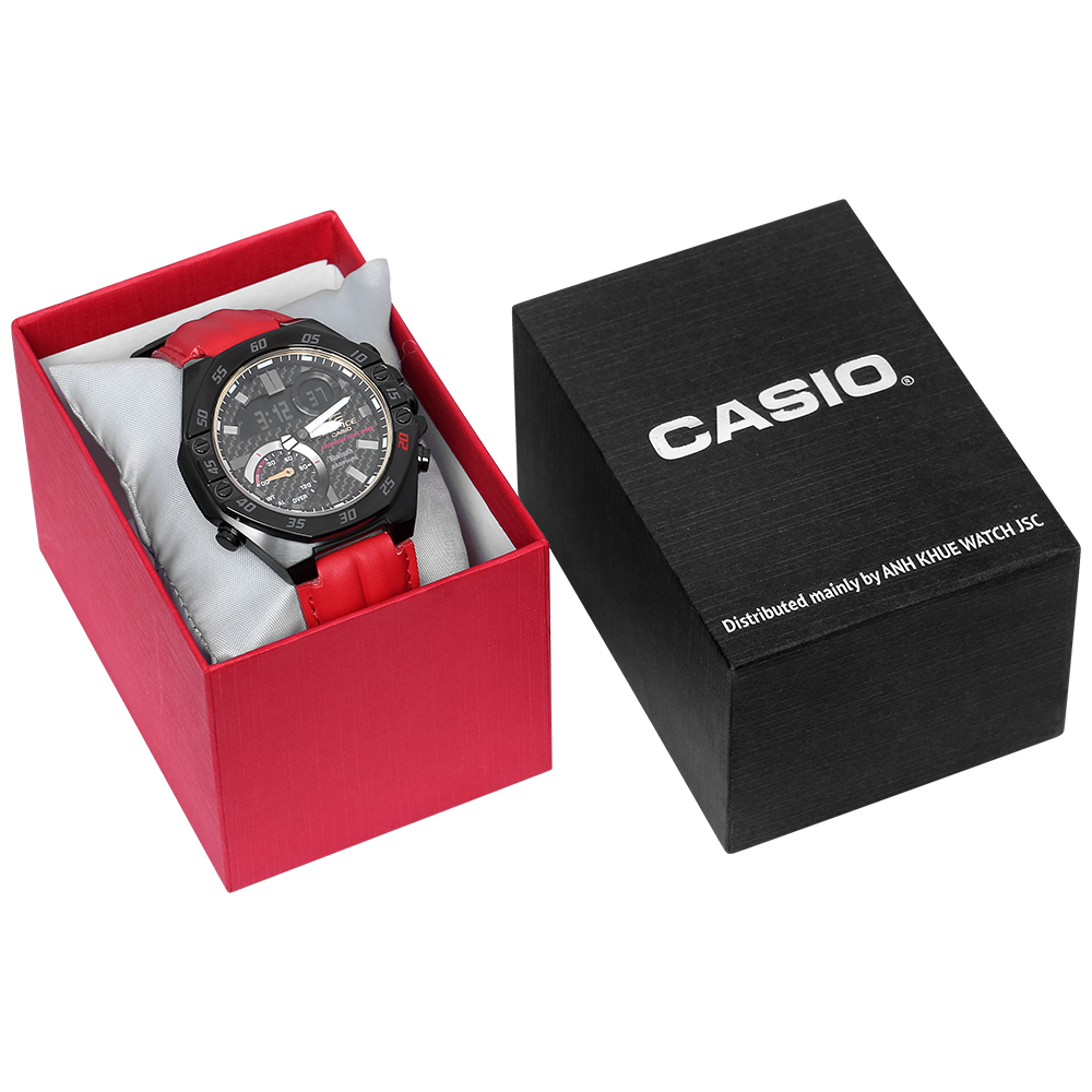 Đồng hồ EDIFICE CASIO 48.5 mm Nam ECB-10HR-1ADR Màu Đỏ