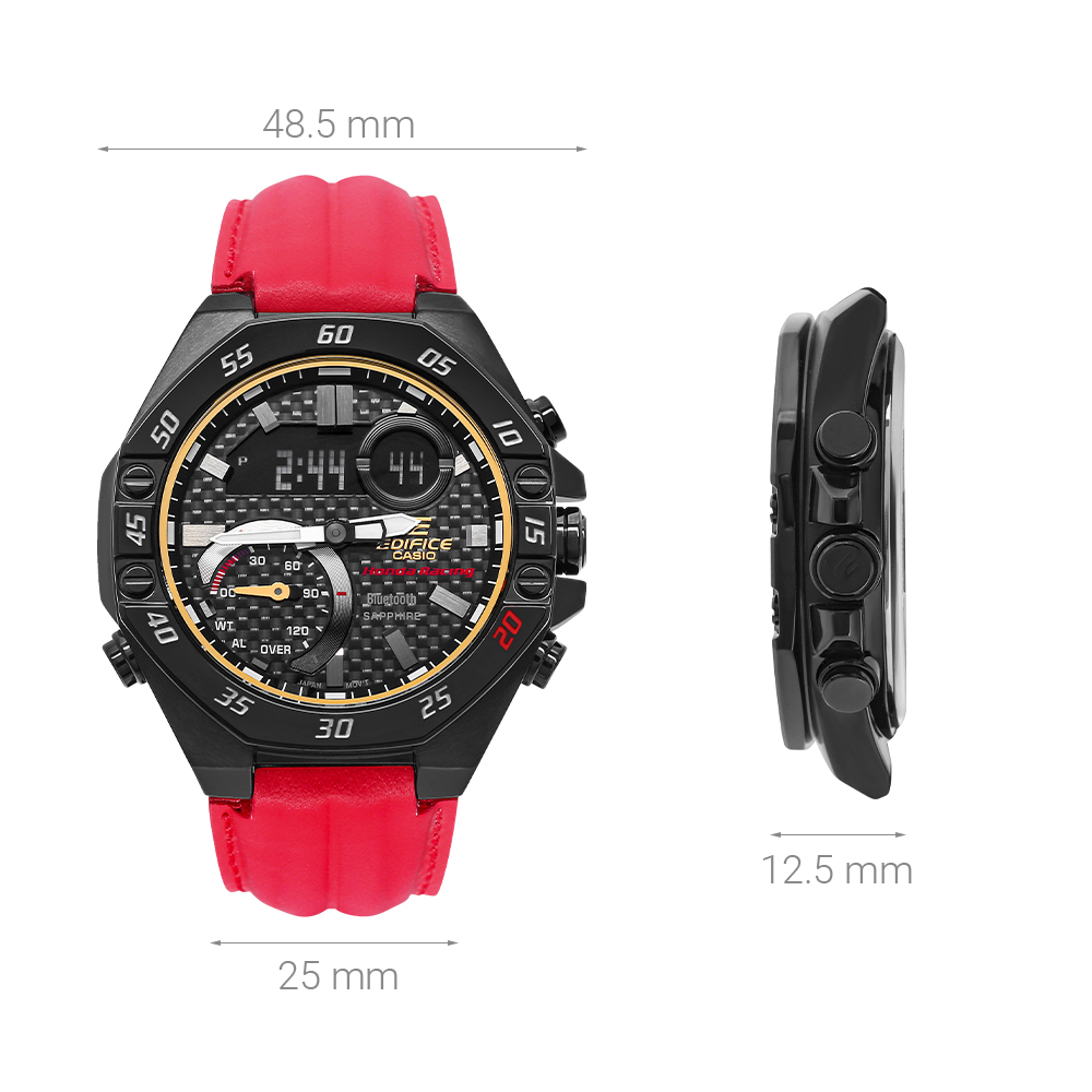 Đồng hồ EDIFICE CASIO 48.5 mm Nam ECB-10HR-1ADR Màu Đỏ