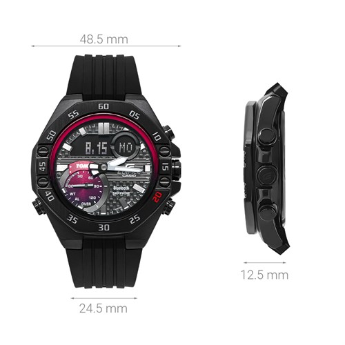 Đồng hồ EDIFICE CASIO 48.5 mm Nam ECB-10TMS-1ADR Màu Đen