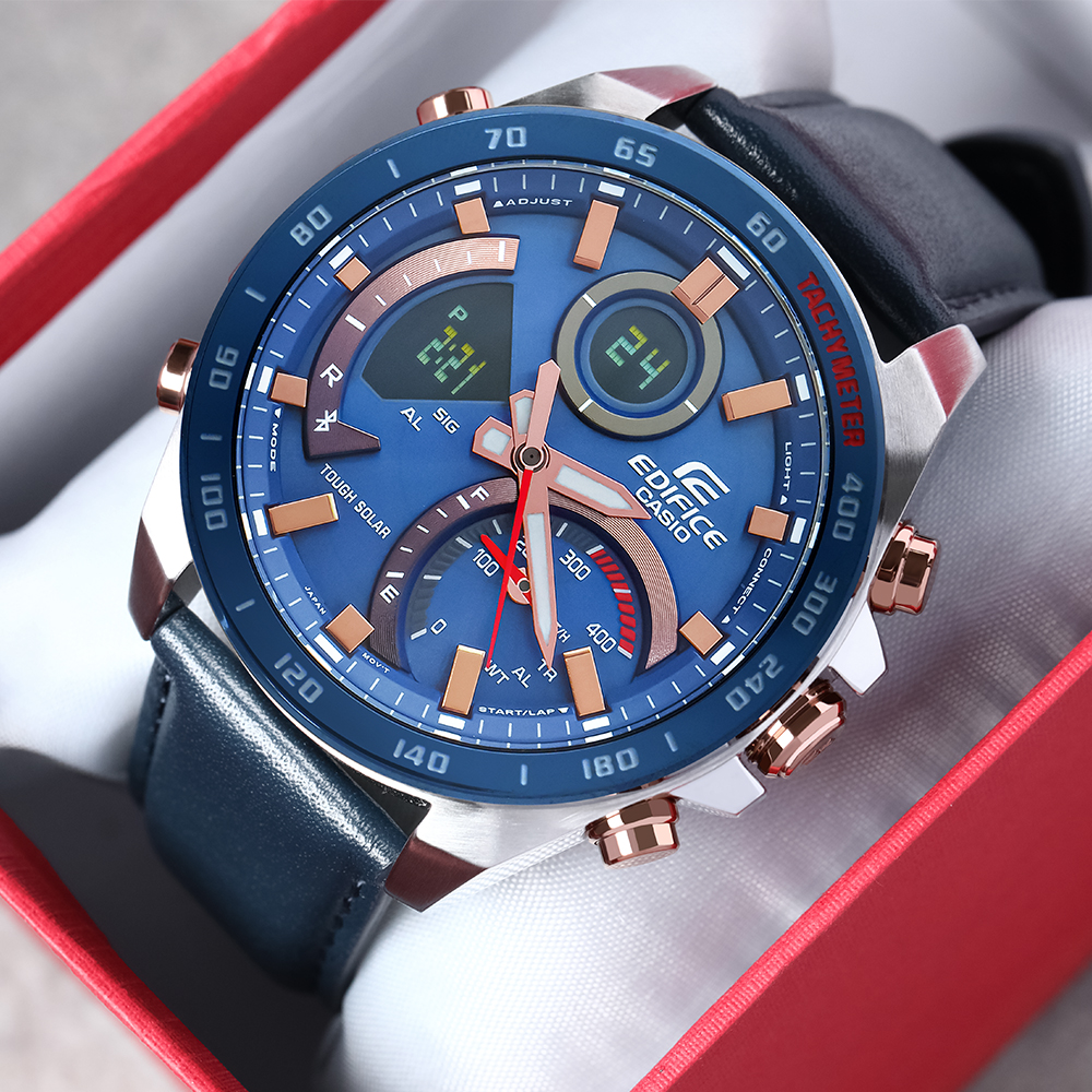 Đồng hồ EDIFICE CASIO 48 mm Nam ECB-900BL-2ADR