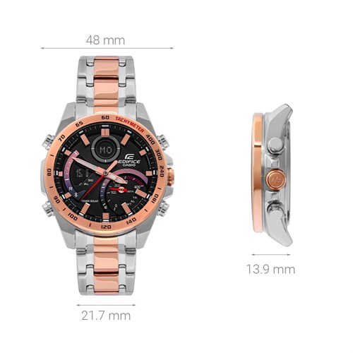 Đồng hồ EDIFICE CASIO 48 mm Nam ECB-900DC-1ADR Màu Bạc