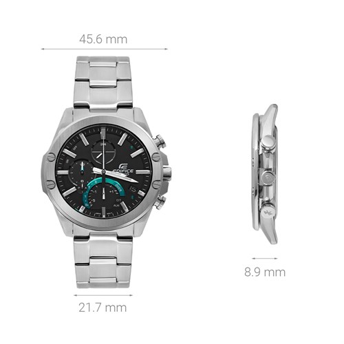 Đồng hồ EDIFICE CASIO 45.6 mm Nam EQB-1000D-1ADR Màu Bạc