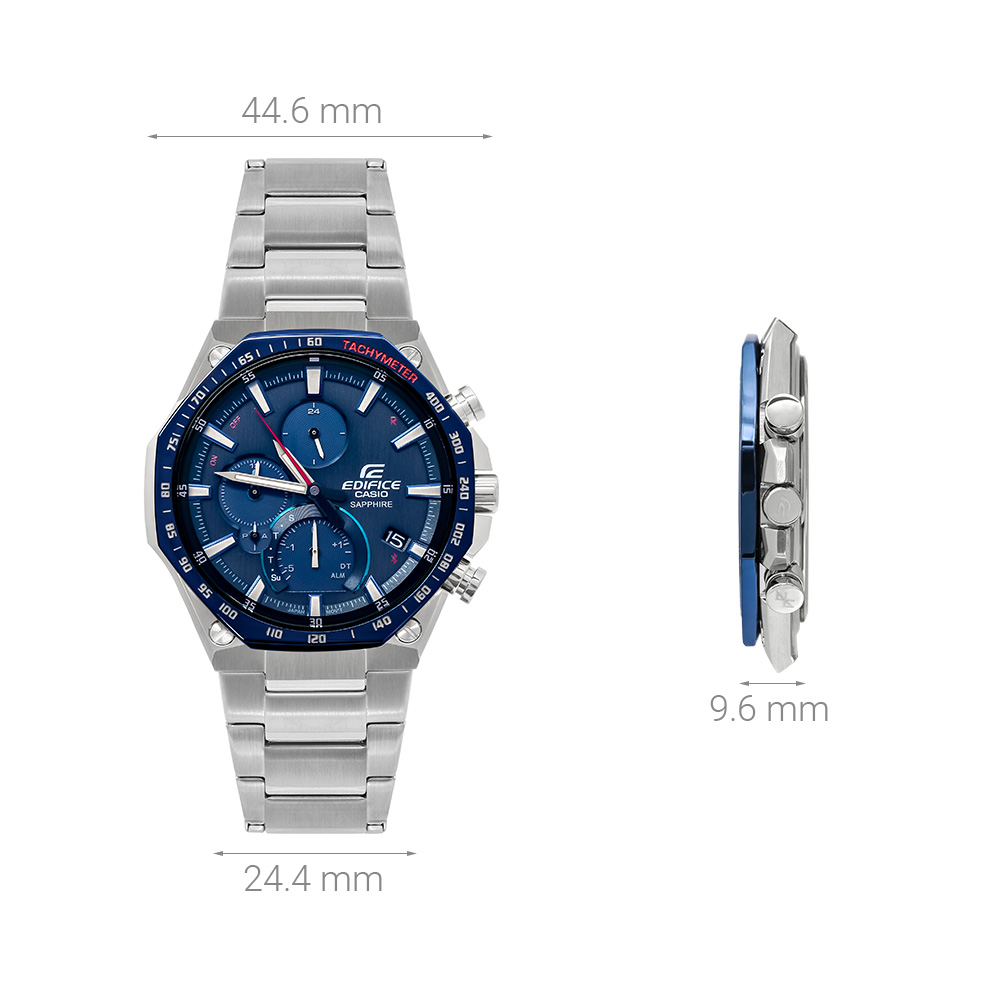 Đồng hồ EDIFICE CASIO 44.6 mm Nam EQB-1100XDB-2ADR Màu Bạc