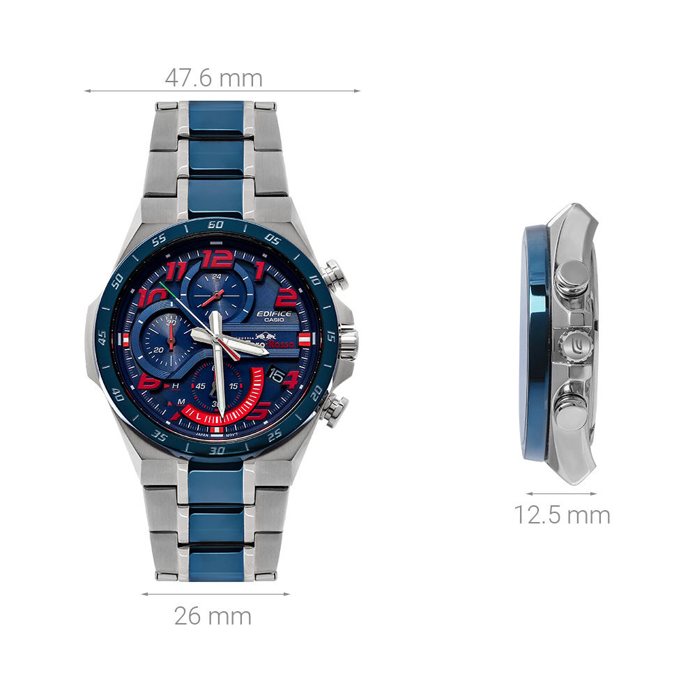 Đồng hồ EDIFICE CASIO 47.6 mm Nam EQS-920TR-2ADR Màu Bạc