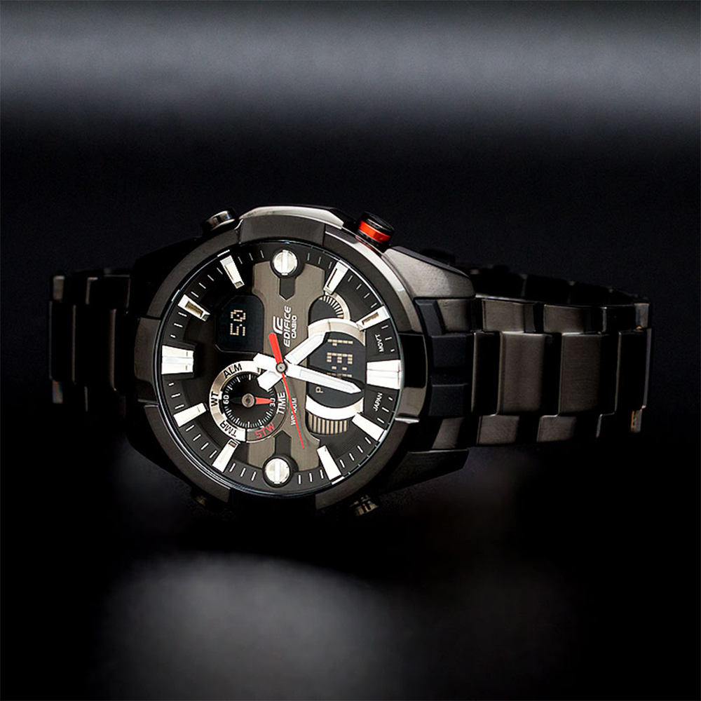 Đồng hồ EDIFICE CASIO 47 mm Nam ERA-201BK-1AVDF Màu Đen