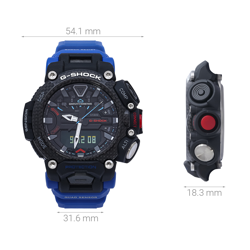 Đồng hồ G-SHOCK 54.1 mm Nam GR-B200-1A2DR Màu Xanh Dương