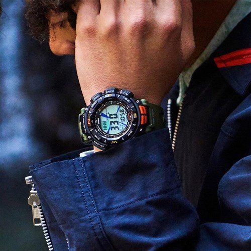 Đồng hồ CASIO PROTREK 50.9 mm Nam PRG-240-3DR Màu Xanh rêu