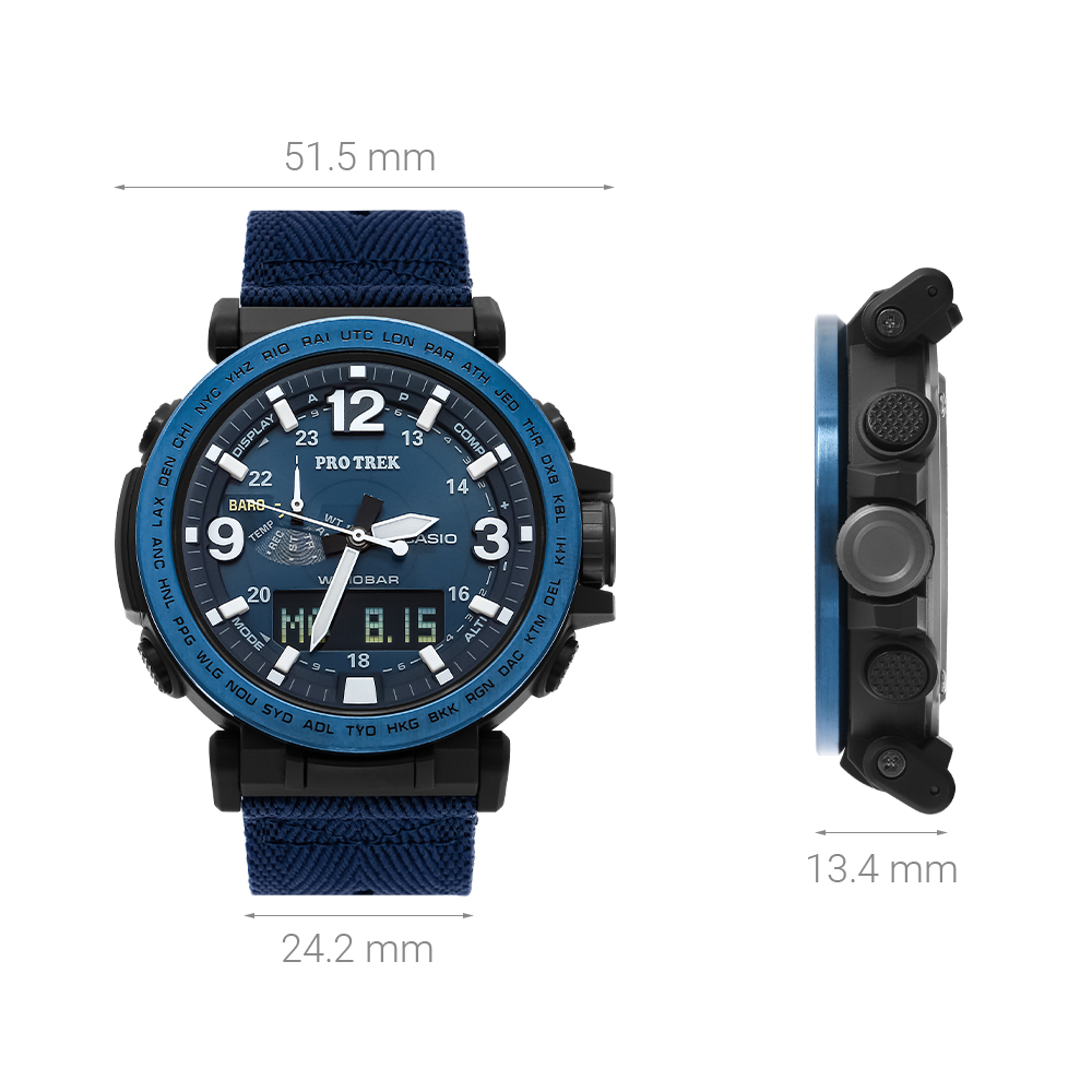 Đồng hồ CASIO PROTREK 51.5 mm Nam PRG-600YB-2DR Màu Xanh Dương